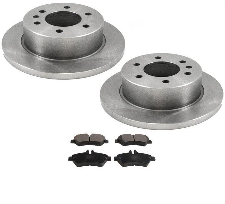 REAR Brake Disc Rotors Pads for 07-16 Sprinter With Single Rear Wheels