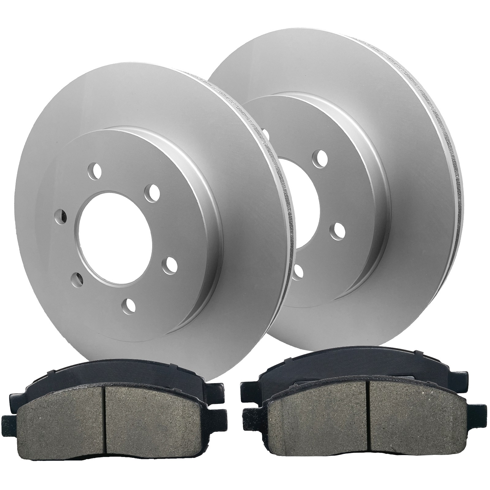 Front Brake Rotors Ceramic Pads Kit for 2004-2008 Ford F-150 4WD