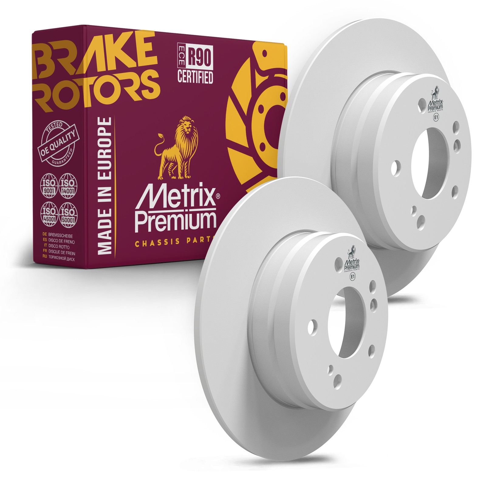 Rear Disc Brake Rotors for 01-04 Mercedes-Benz SLK320 04-08 Chrysler Crossfire