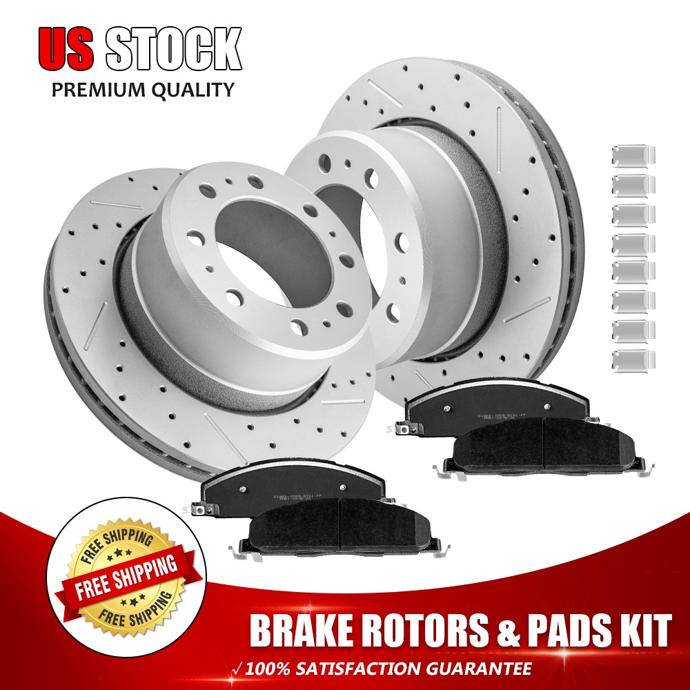Rear Brake Rotor Ceramic Pad For Ram 2500 Ram 3500 Dodge Ram 2500 Dodge Ram 3500