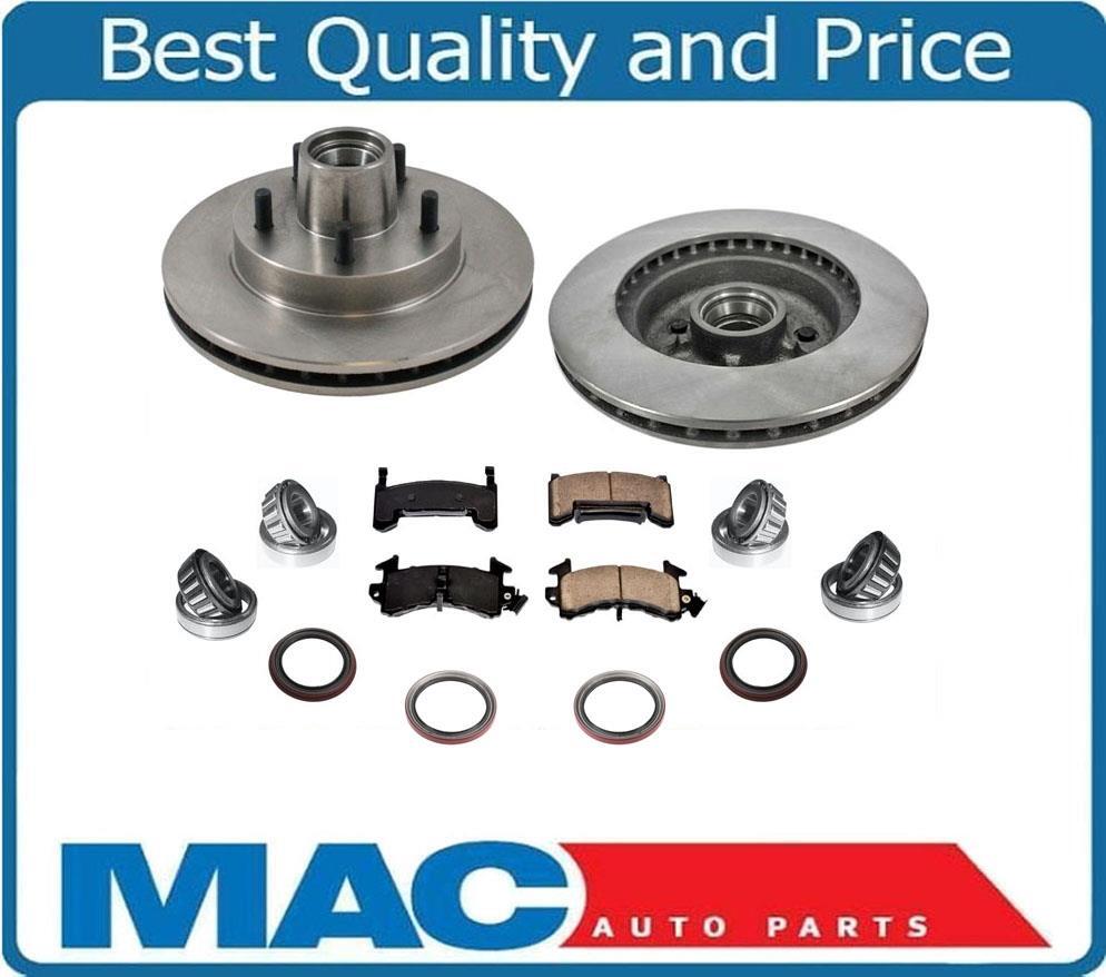 For 82-95 Chevrolet S10 Pick Up Rear Wheel Drive No ABS Brake Disc Rotors & Pads