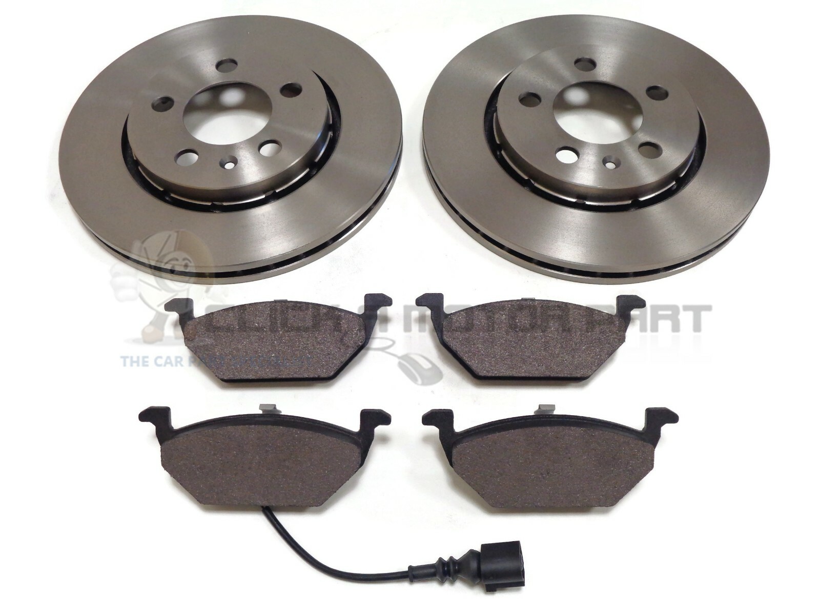 SEAT IBIZA 1.9 TDi 100 BHP 2002-2008 FRONT BRAKE DISCS & PADS SET NEW