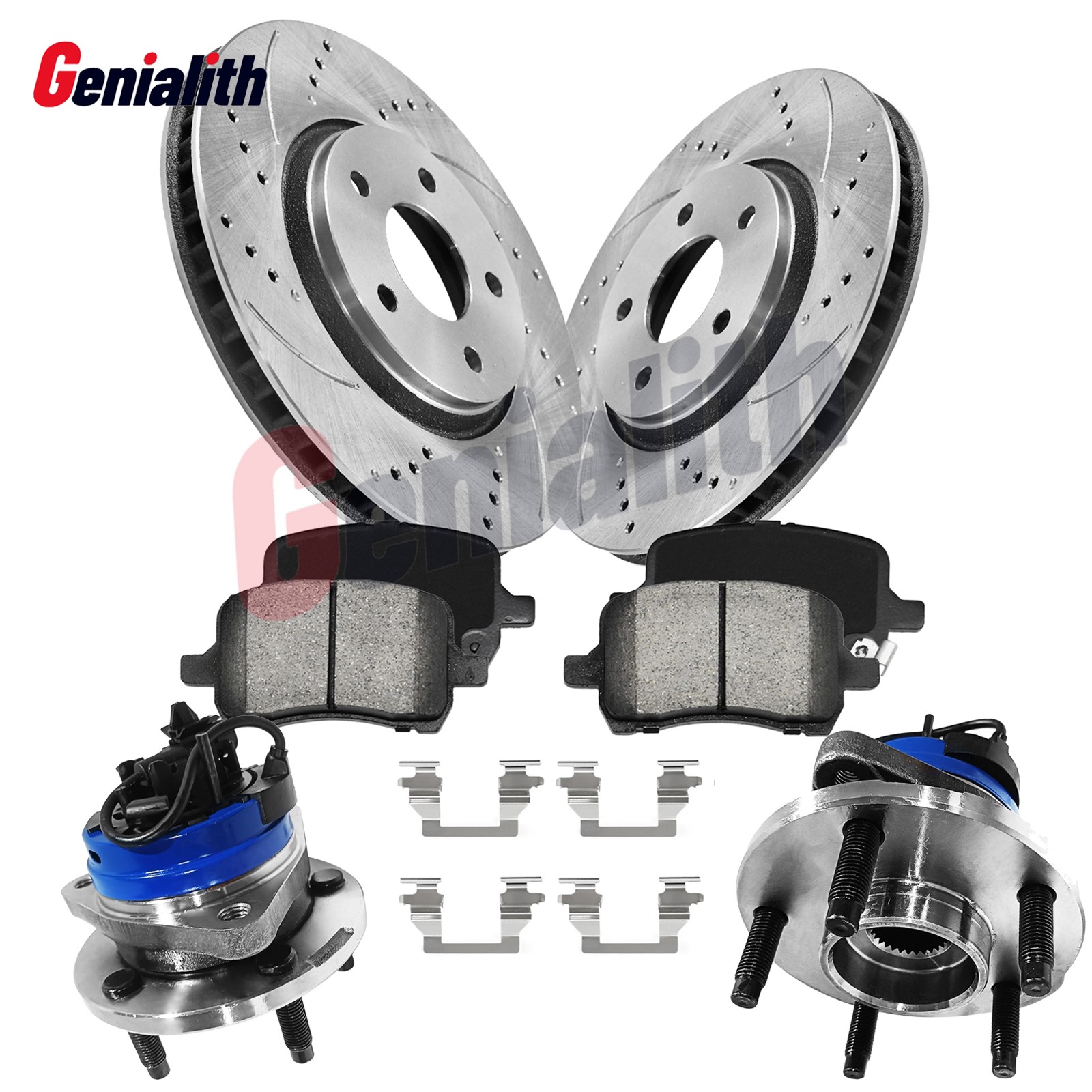 Front Brake Rotor Wheel Hubs Bearing Brake Pad for Chevy HHR Malibu Pontiac G6