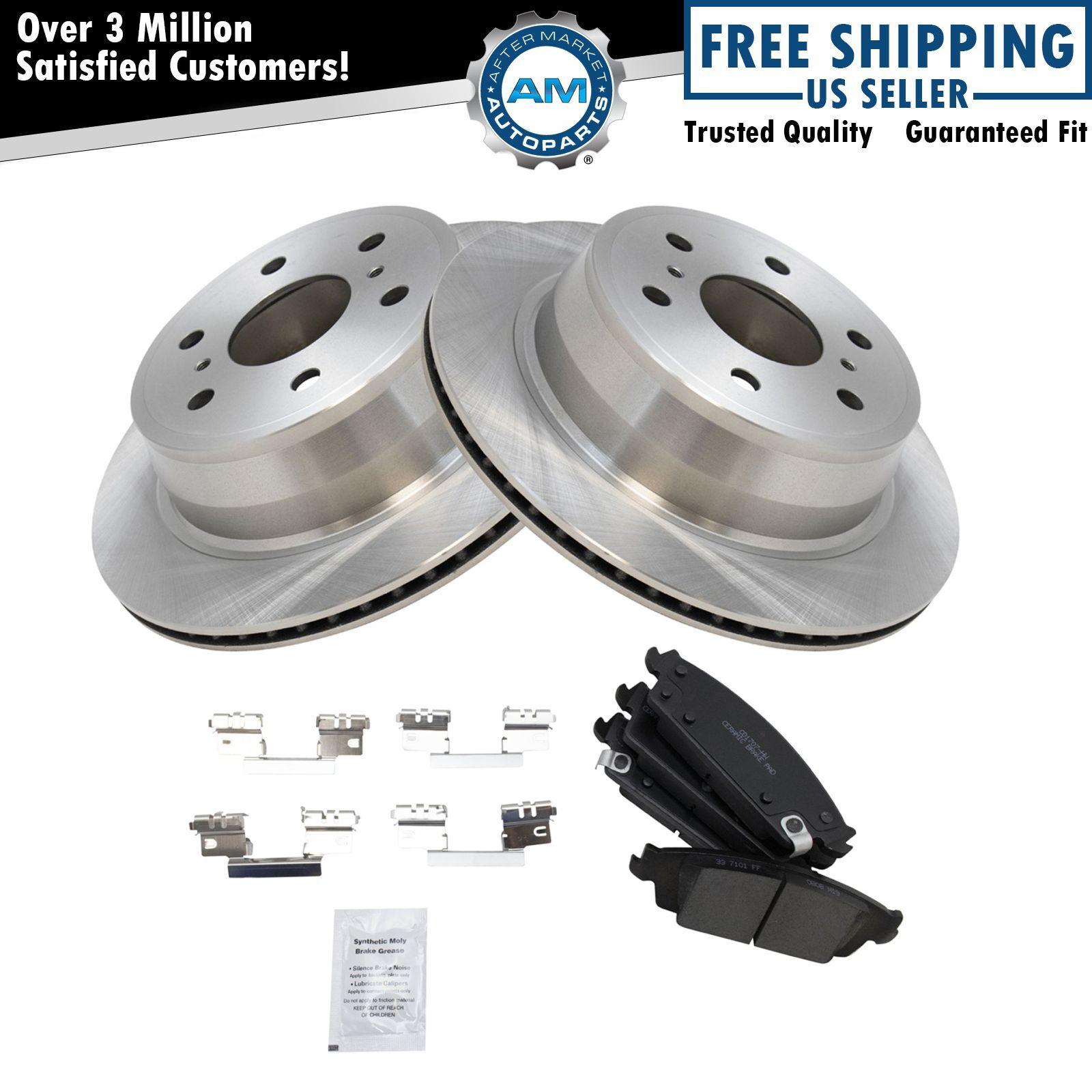 Premium Posi Ceramic Brake Pad & Rotor Kit for GMC Chevy Truck SUV