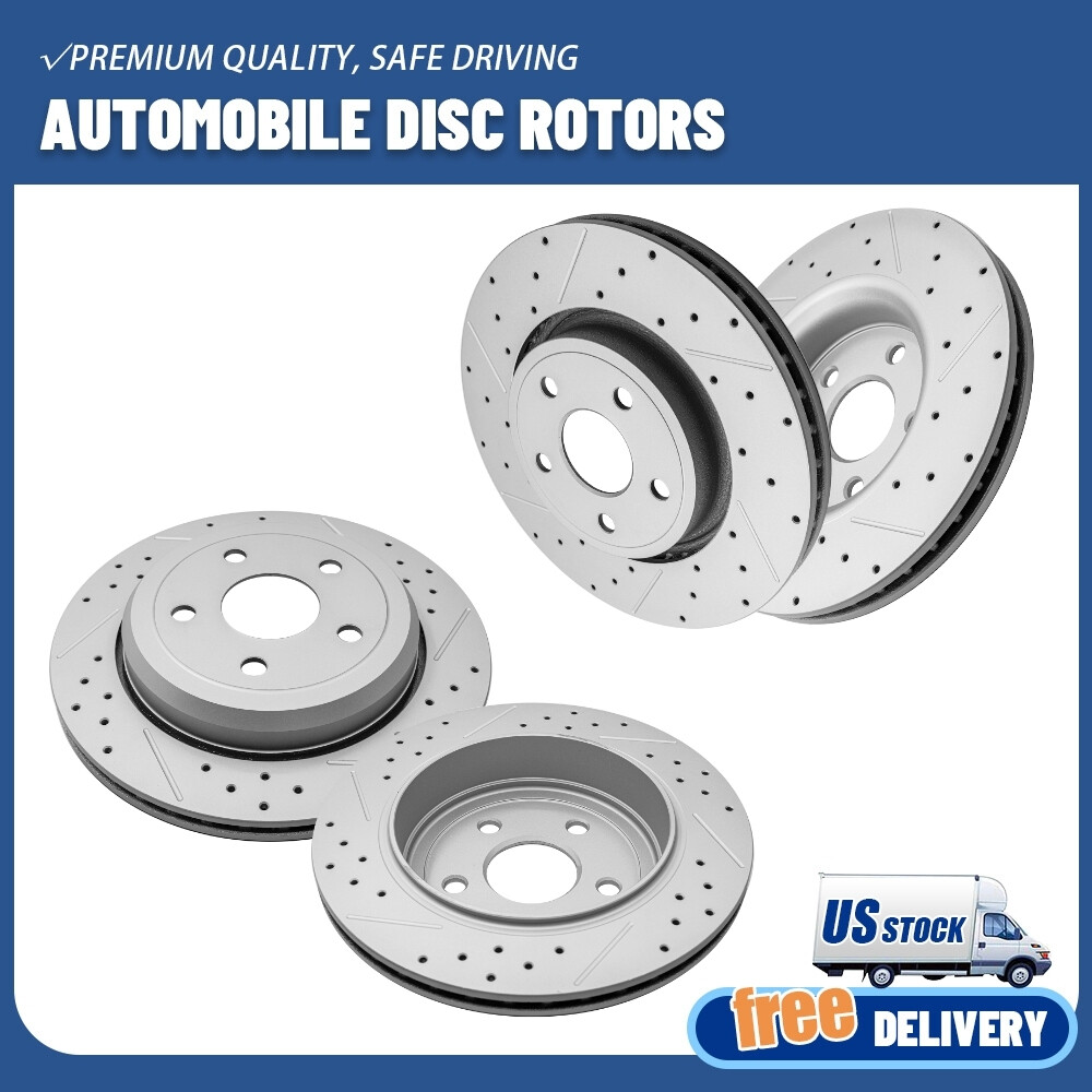 For Jeep Grand Cherokee Dodge Durango 2011 – 2023 Front & Rear Disc Brake Rotors