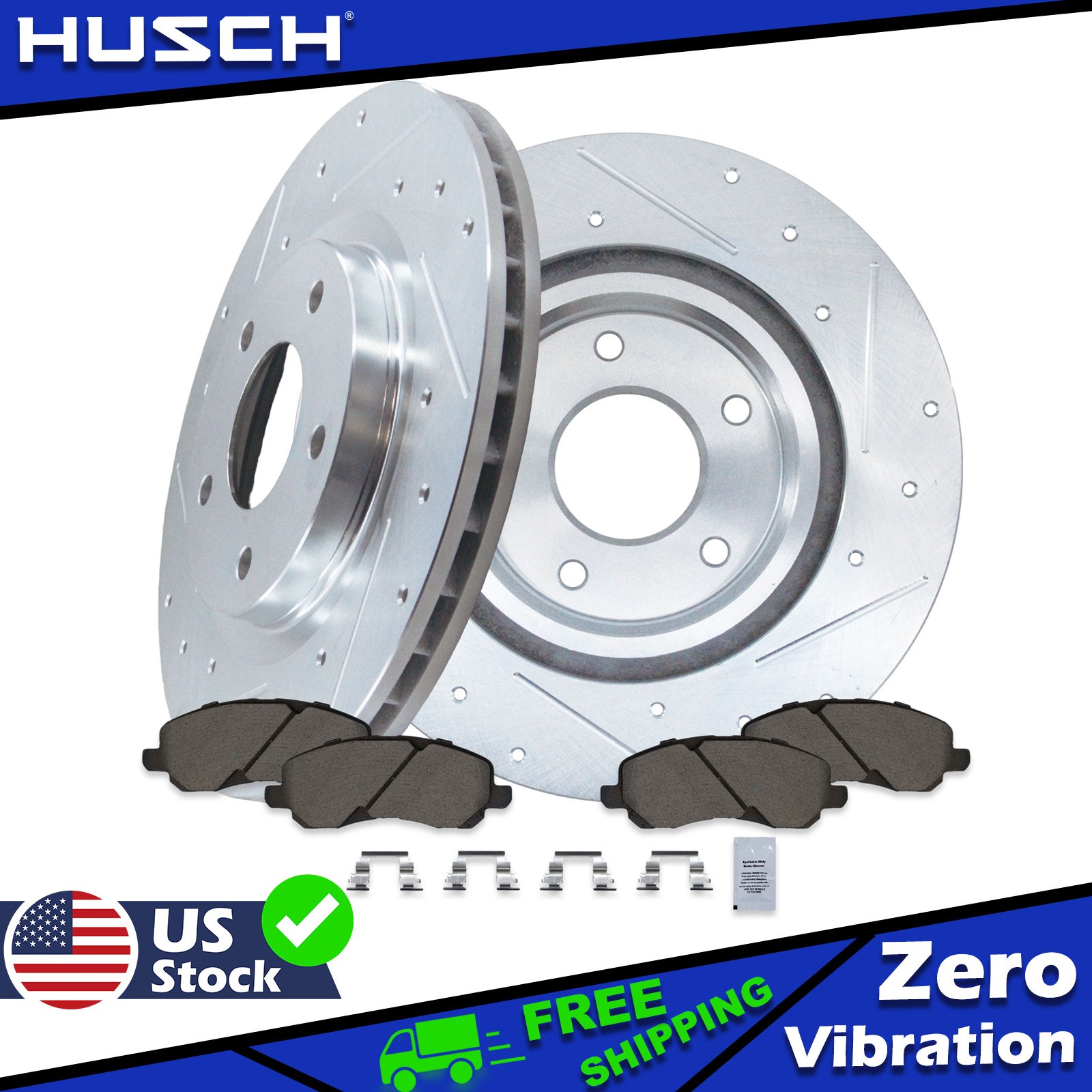 Front Disc Rotors Brake Pads for 2008-2014 Chrysler 200 Sebring Caliber Avenger
