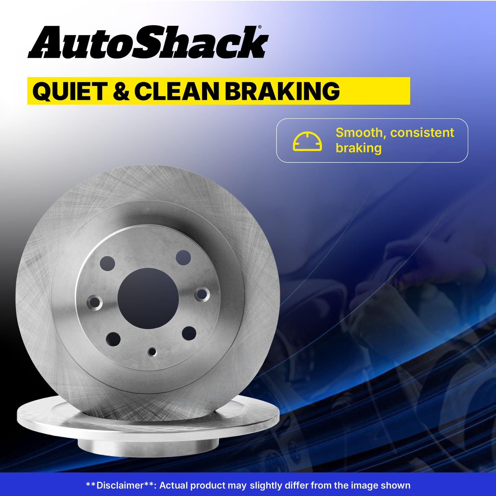 Front Brake Rotors Pair 2 for 2011-2016 2017 2018 2019 Ford Fiesta 1.0L 1.6L