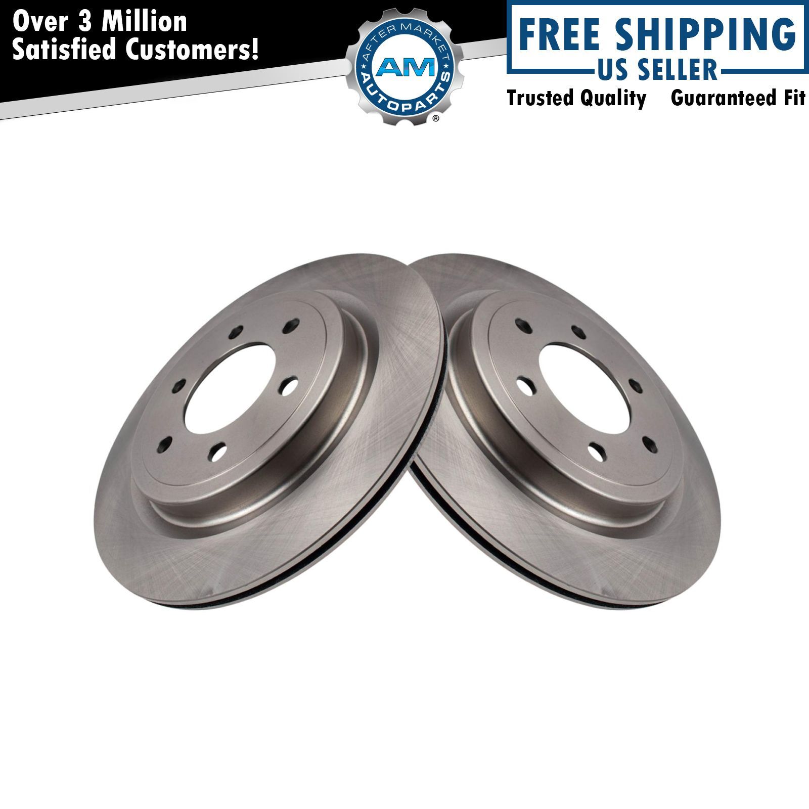 Rear Brake Rotor Set Fits 2021-2023 Ford 2022-2023 Lincoln