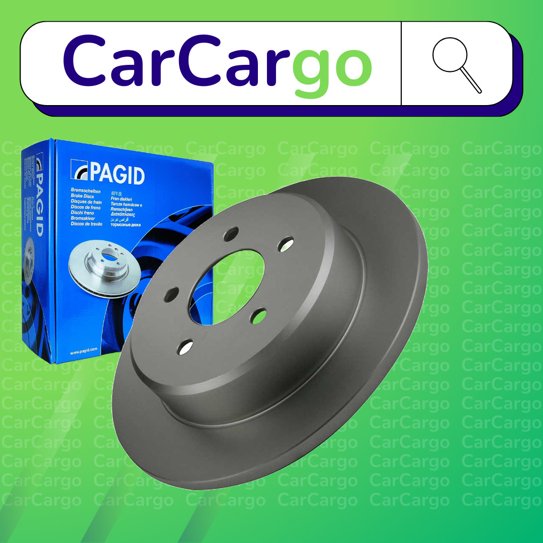 Pagid Solid Rear Brake Discs Pair For Dodge Caravan 3.8 2000-2007 290 mm