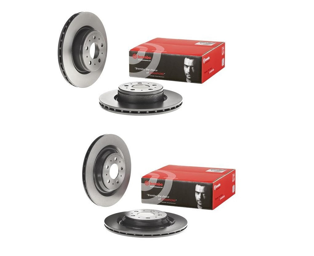 FOR TESLA MODEL 3 PERFORMANCE AWD 5YJ3 FRONT REAR BREMBO BRAKE DISCS 355MM+335MM