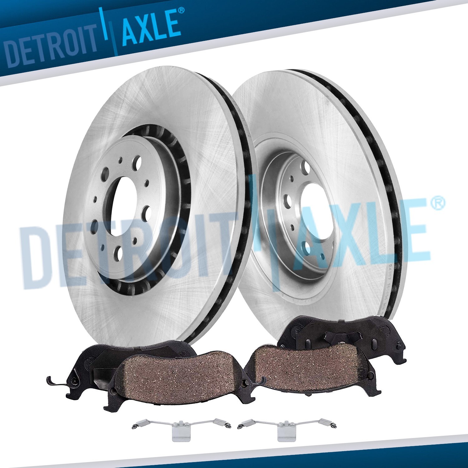 13.23” Front Disc Brake Rotors Ceramic Brake Pads for 2003 – 2014 Volvo XC90