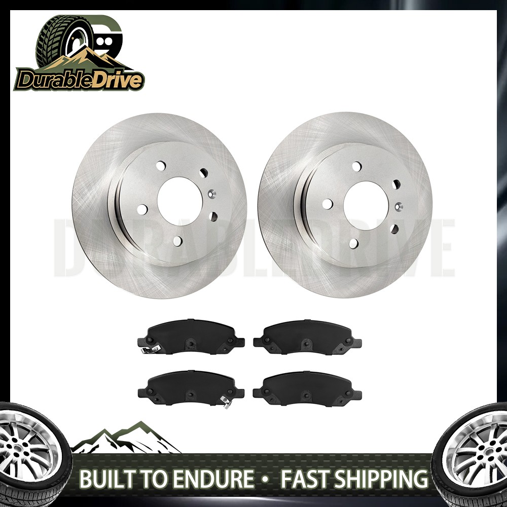 Rear 11.5” Brake Rotors Ceramic Pads New for 2006-11 Buick Lucerne Cadillac DTS