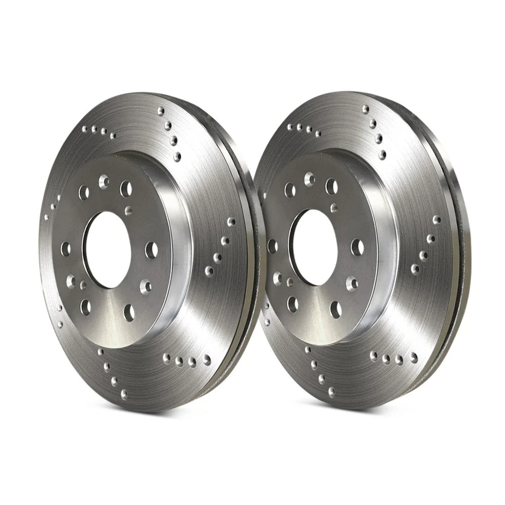 For Porsche Boxster 97-04 Cross Drilled 1-Piece Front Brake Rotors