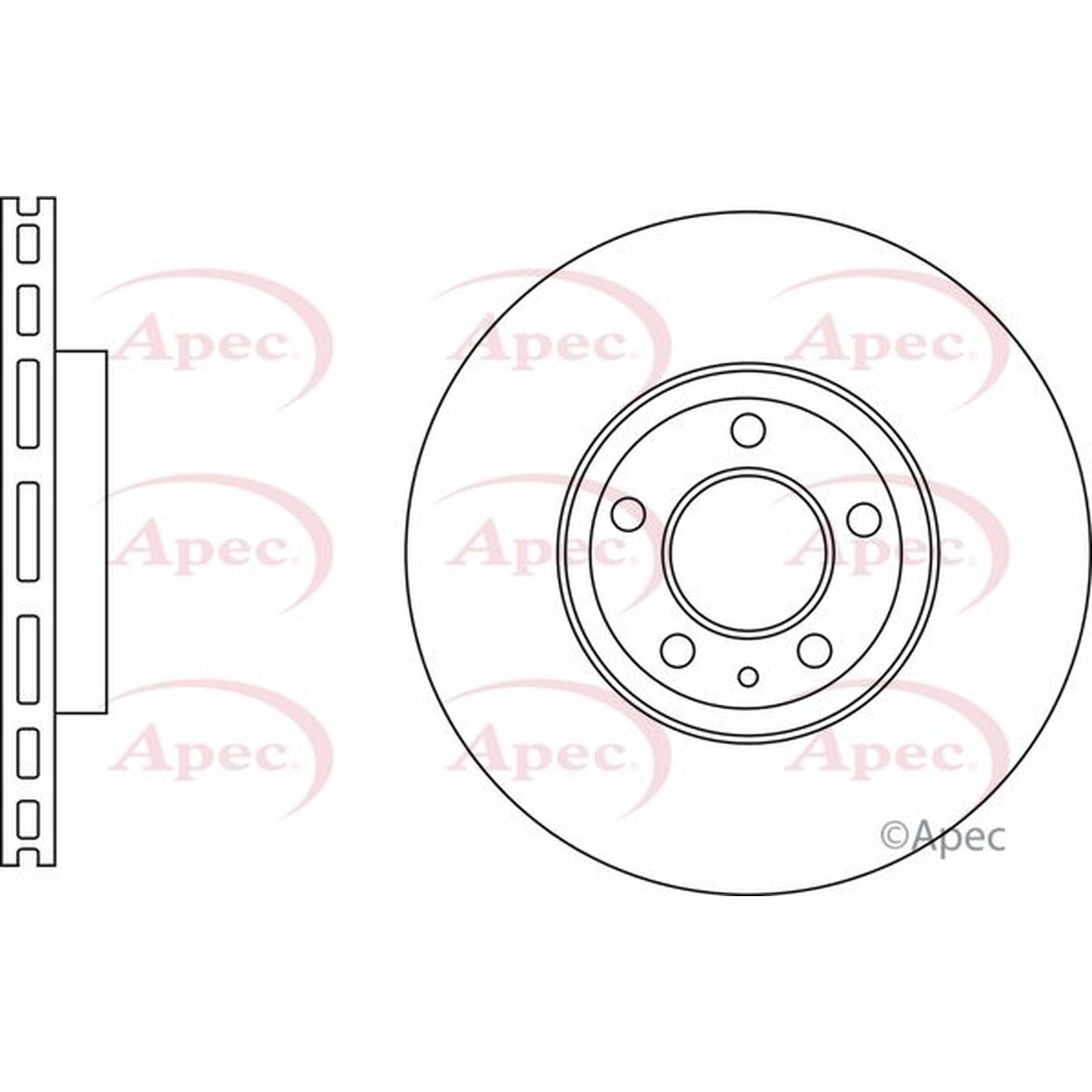 Apec Front Brake Disc (DSK3120) – OE High Quality Precision Engineered Part