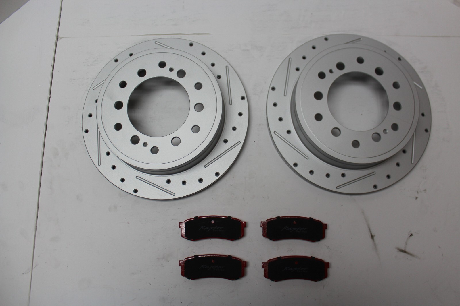 Raptor Series Rear Brake Rotors and Pads for 2007-2014 Toyota FJ Cruiser