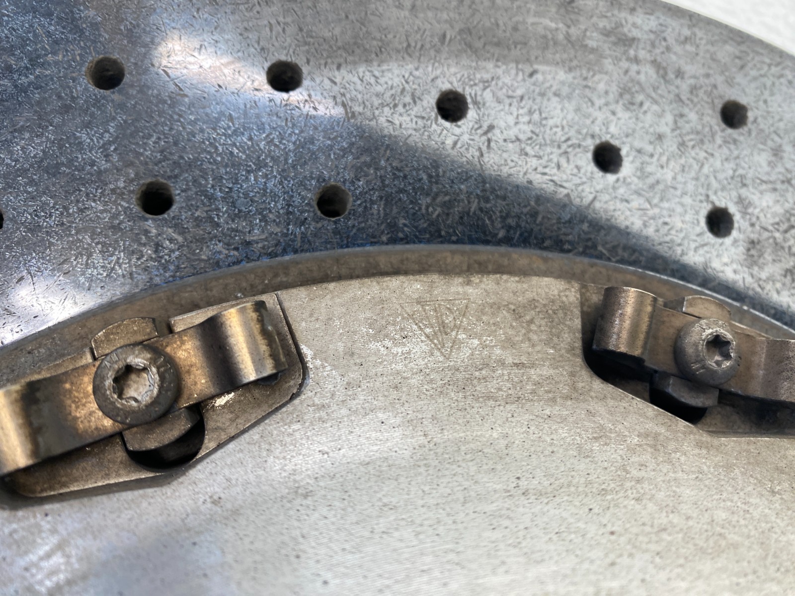 13 14 PORSCHE CAYENNE GTS REAR RIGHT CARBON CERAMIC BRAKE ROTOR OEM C0.08