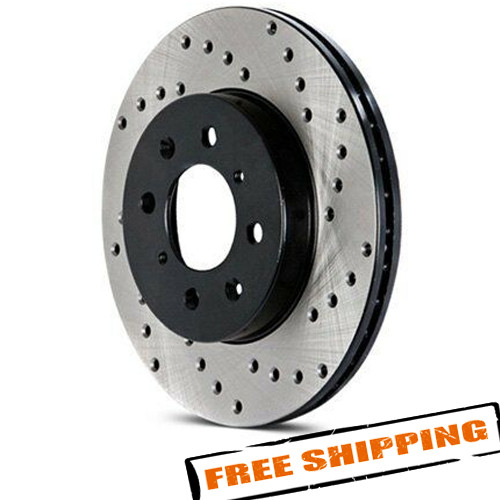 StopTech 128.40068R Sport Drilled Rear Brake Rotor for 2005-2020 Honda Accord