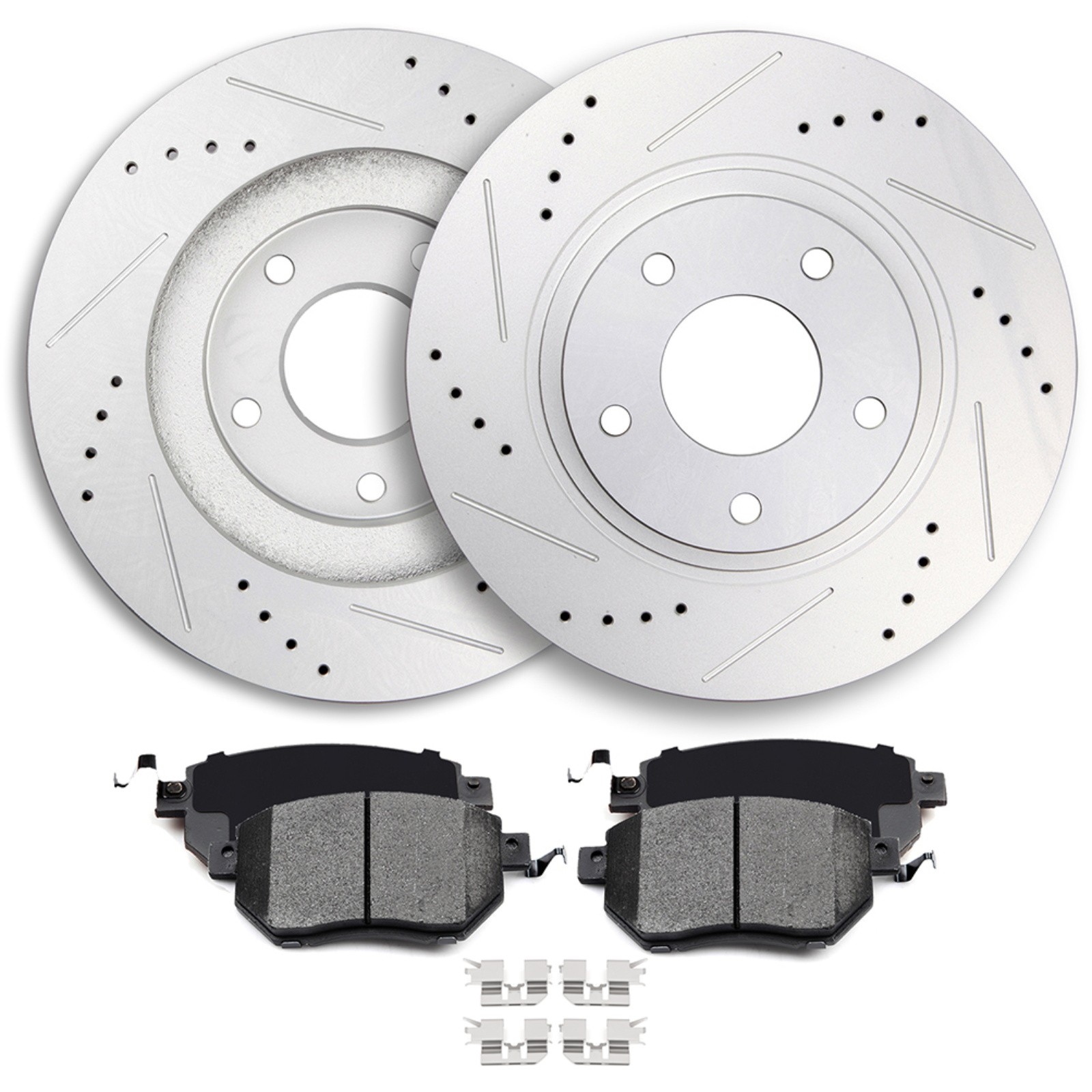 FOR ALTIMA 2002-2006 G3000 CASTING FRONT BRAKE DISCS ROTORS + CERAMIC PADS