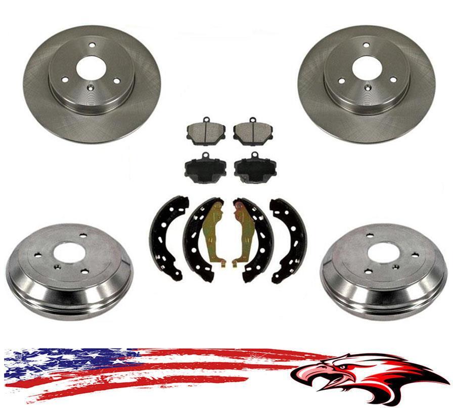 Front & Rear Rotors Drums Brake Pads Brake Shoes for Smart Car ForTwo 05-15