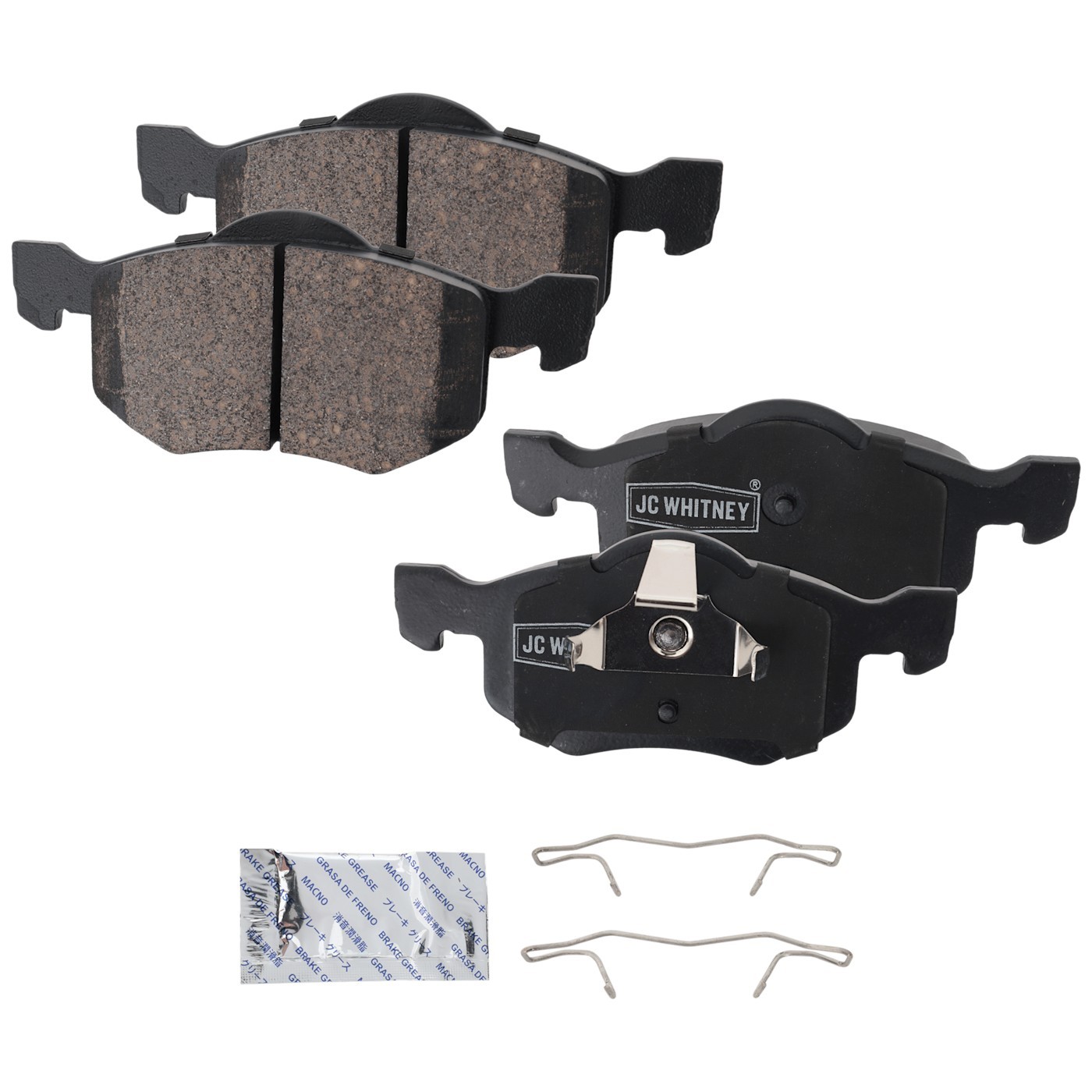 Front Brake Disc and Pad Kit For 2001-2007 Ford Escape Plain Surface Ceramic