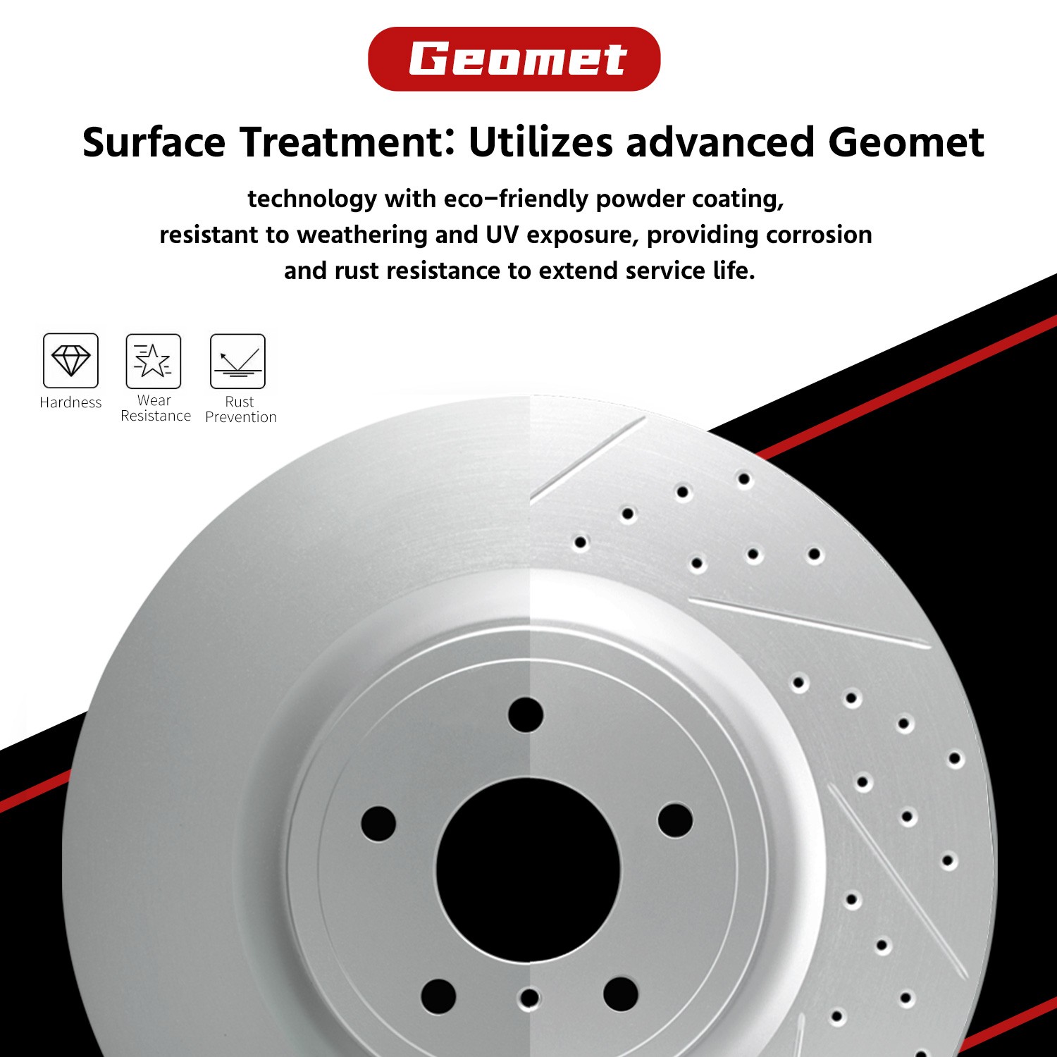 Disc Brake Rotors Ceramic Brake Pads Front Kit for 2002 2003 2004 Honda CR-V CRV