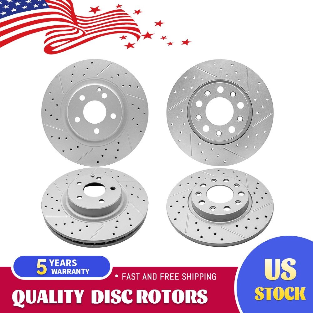 330mm Front & 300mm Rear Brake Disc Rotors for CLS500 GLK350 CLS550 E550 GLK250