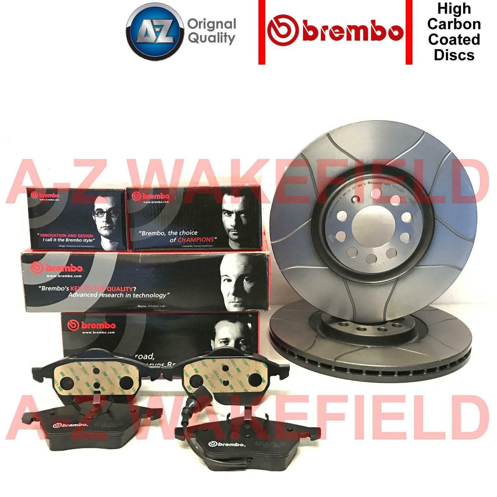 For Skoda Octavia VRS RS 1.8 T Turbo Brembo Front Grooved Brake Discs Pads 312MM