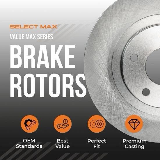 Max Advanced Rear Brake Rotors 2003-2011 Honda Element New Fast Shipping