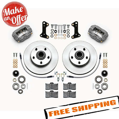 Wilwood 140-15272 Plain Rotor Forged Dynalite-M Caliper Front Brake Kit