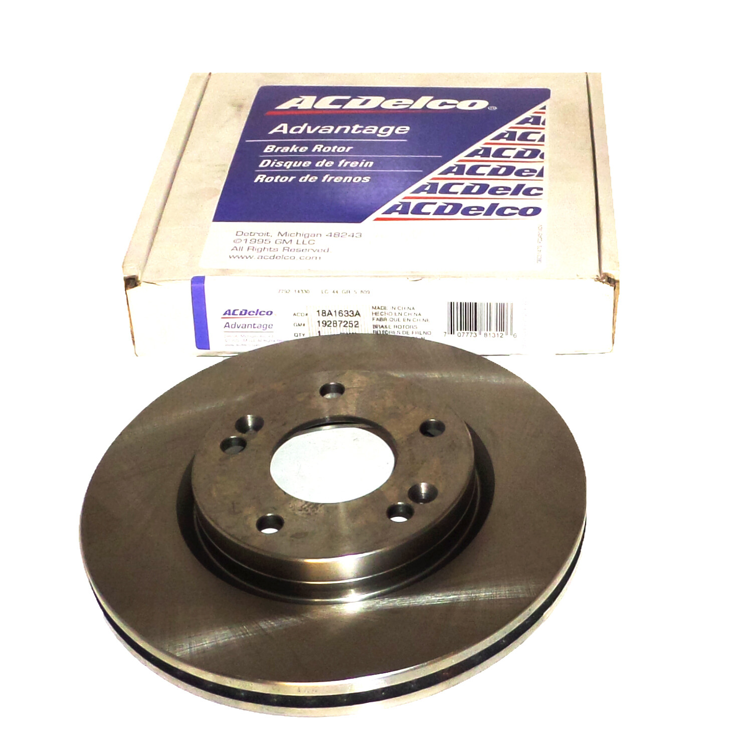 2 Vented Front Brake Rotor 18A1633A ACDelco for 2001-2006 Hyundai Santa Fe