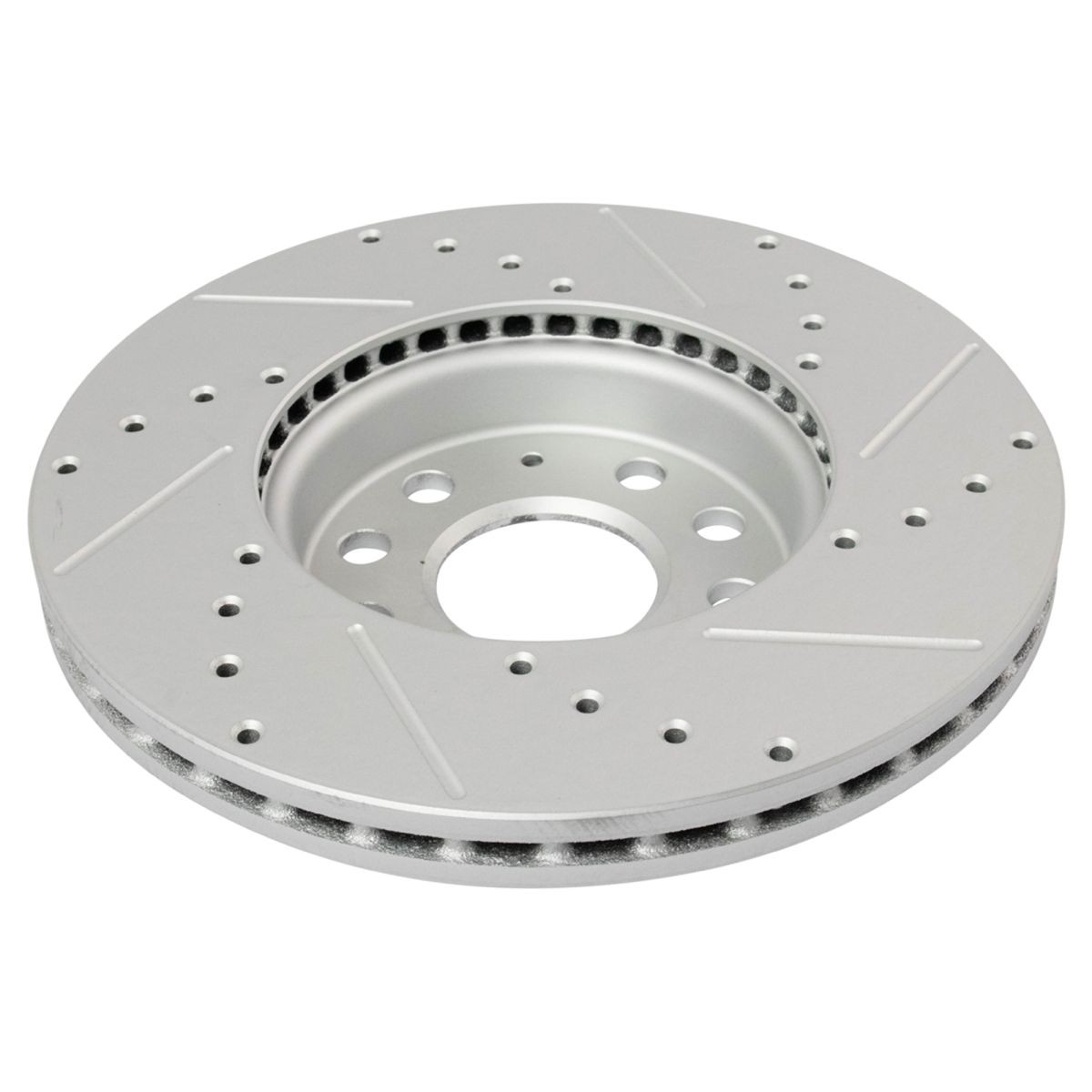 TRQ Front Metallic Brake Pad & Performance Coated Rotor Kit w/Chemicals