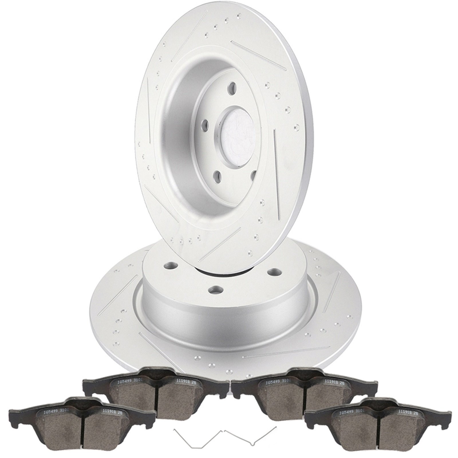 Rear Brake Rotors Ceramic Pads 5 Lug 280 mm For C-Max Escape Transit Connect FWD