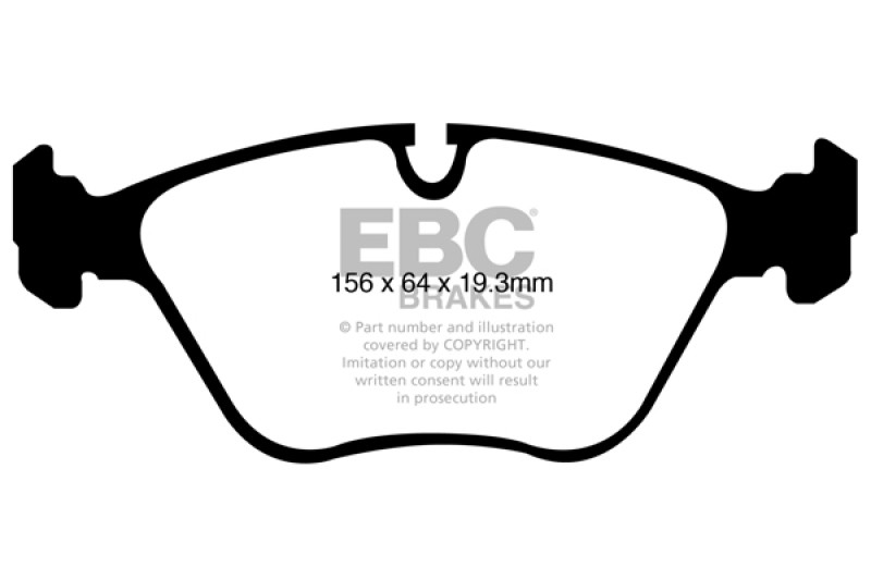 EBC Redstuff Ceramic Low Dust Front Brake Pads for BMW X5 & X6 2008-2014
