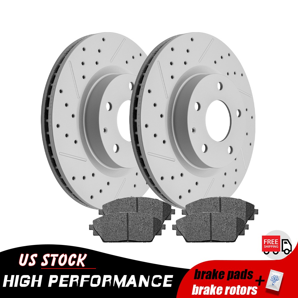 295mm Front Drilled Disc Rotors Brake Pads for 2014 – 2018 Mazda 3 Japan Built