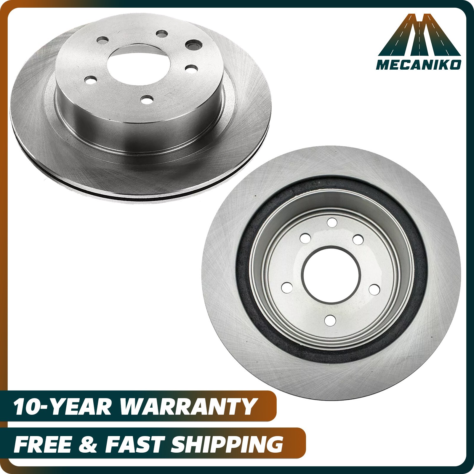 Rear Disc Brake Rotors Vented for Nissan Rogue Select Sport Leaf G35 – 292 mm