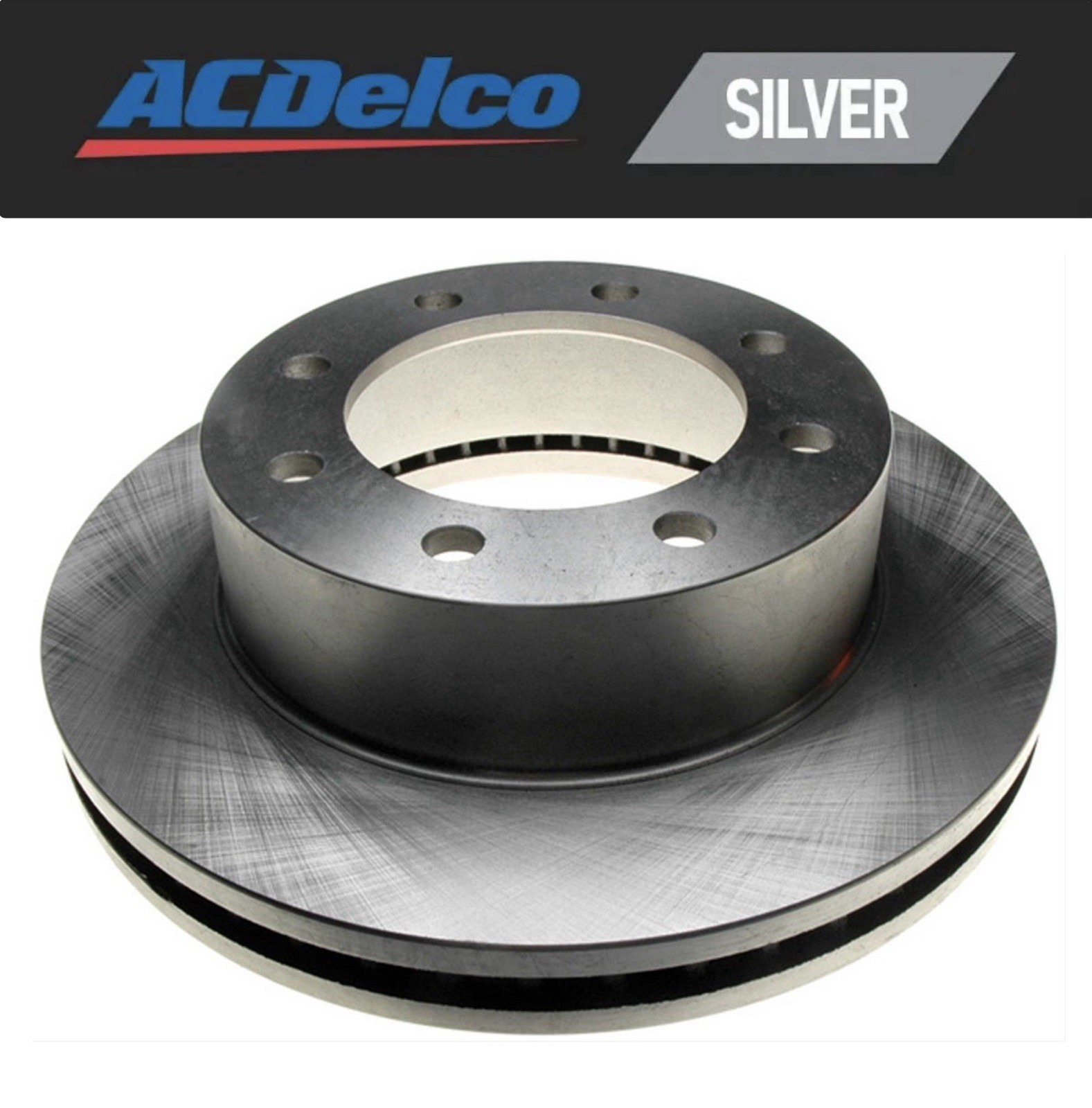 ACDelco Silver 18A1708A Non-Coated Front Disc Brake Rotor for Ford 19261835