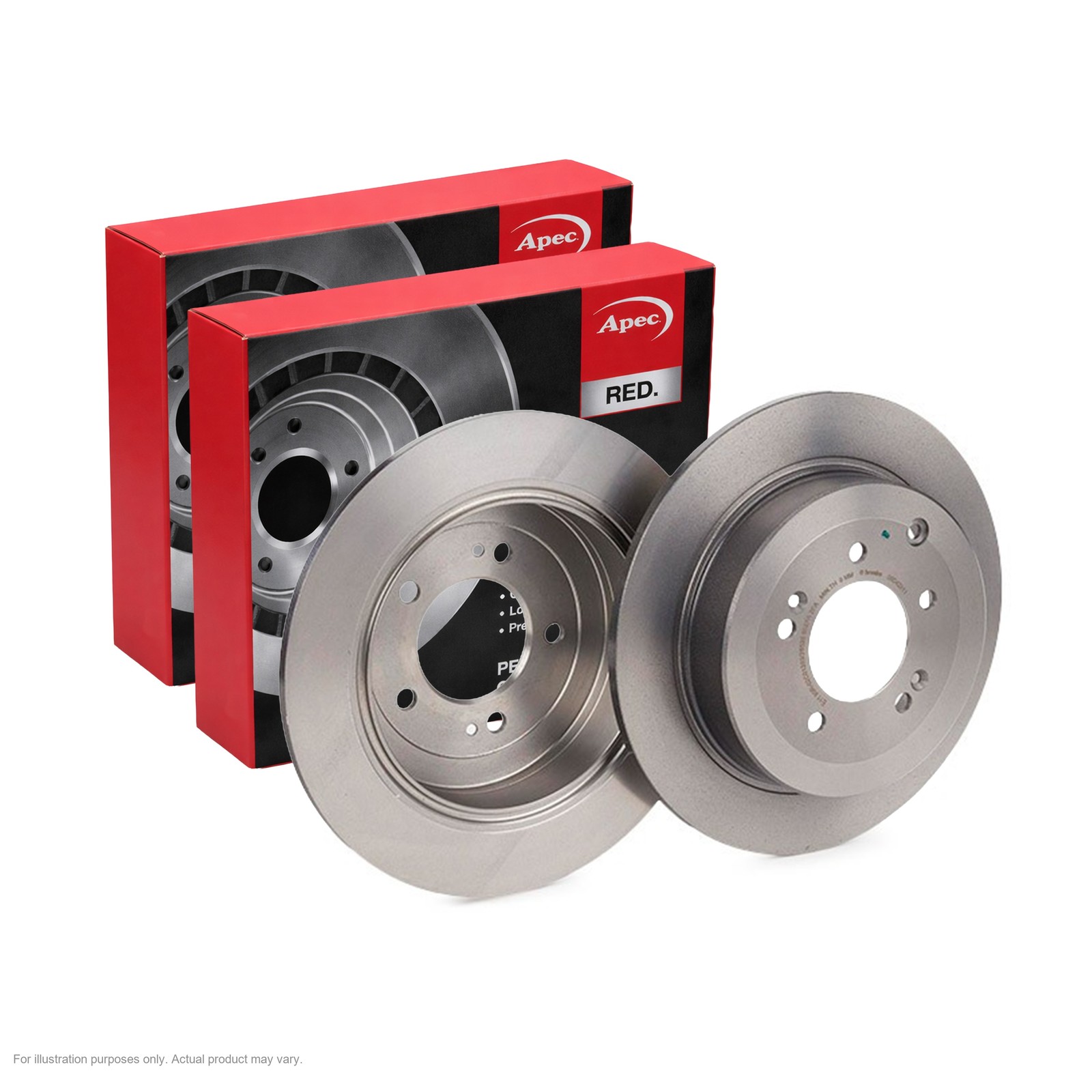2x APEC Rear Brake Discs Fits HYUNDAI TUCSON 1.6 CRDi All- 85kW/116HP/1598cc