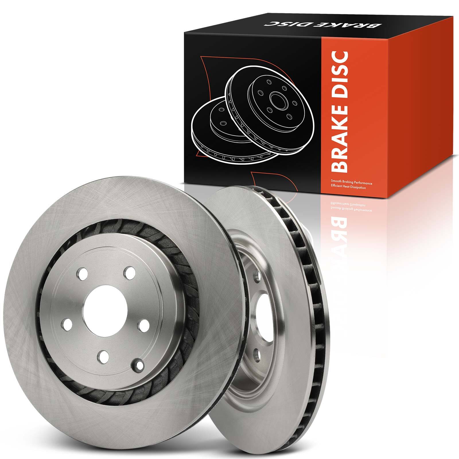 2pcs Rear Left & Right Side Disc Brake Rotors for Chevrolet SS 2015-2016 V8 6.2L