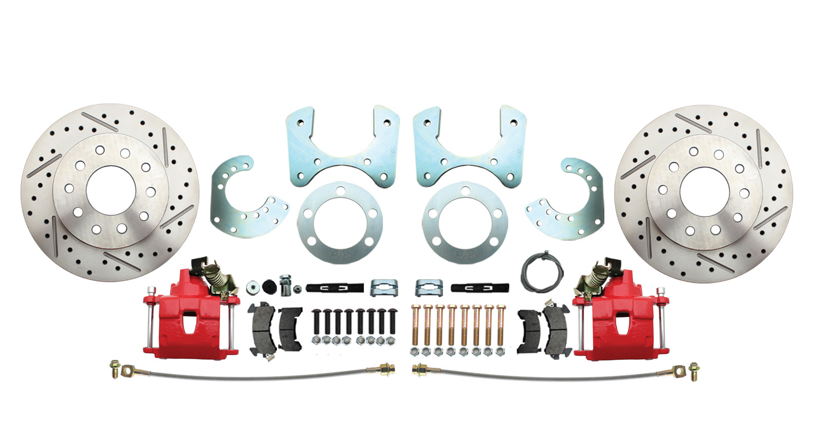 B-Body 8 3/4″ Rear Performance Disc Brake Kit w/ Red PC Calipers