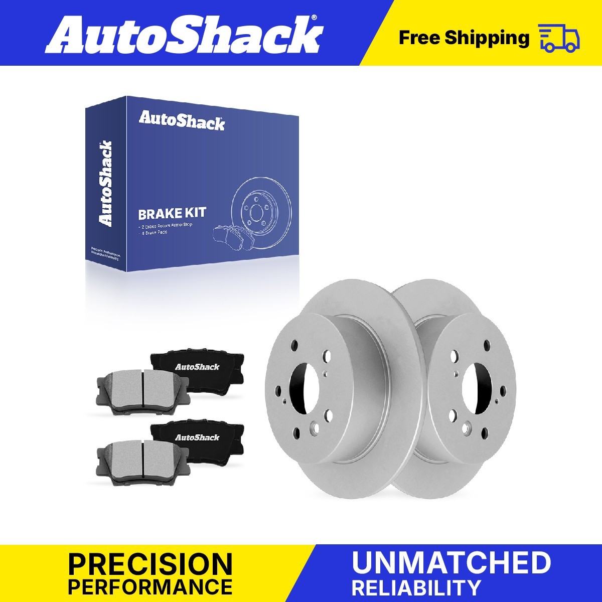 Rear Brake Rotors Ceramic Pads for Toyota, Camry 2007-2011