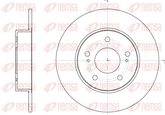 REMSA 6909.00 Brake Disc for Nissan