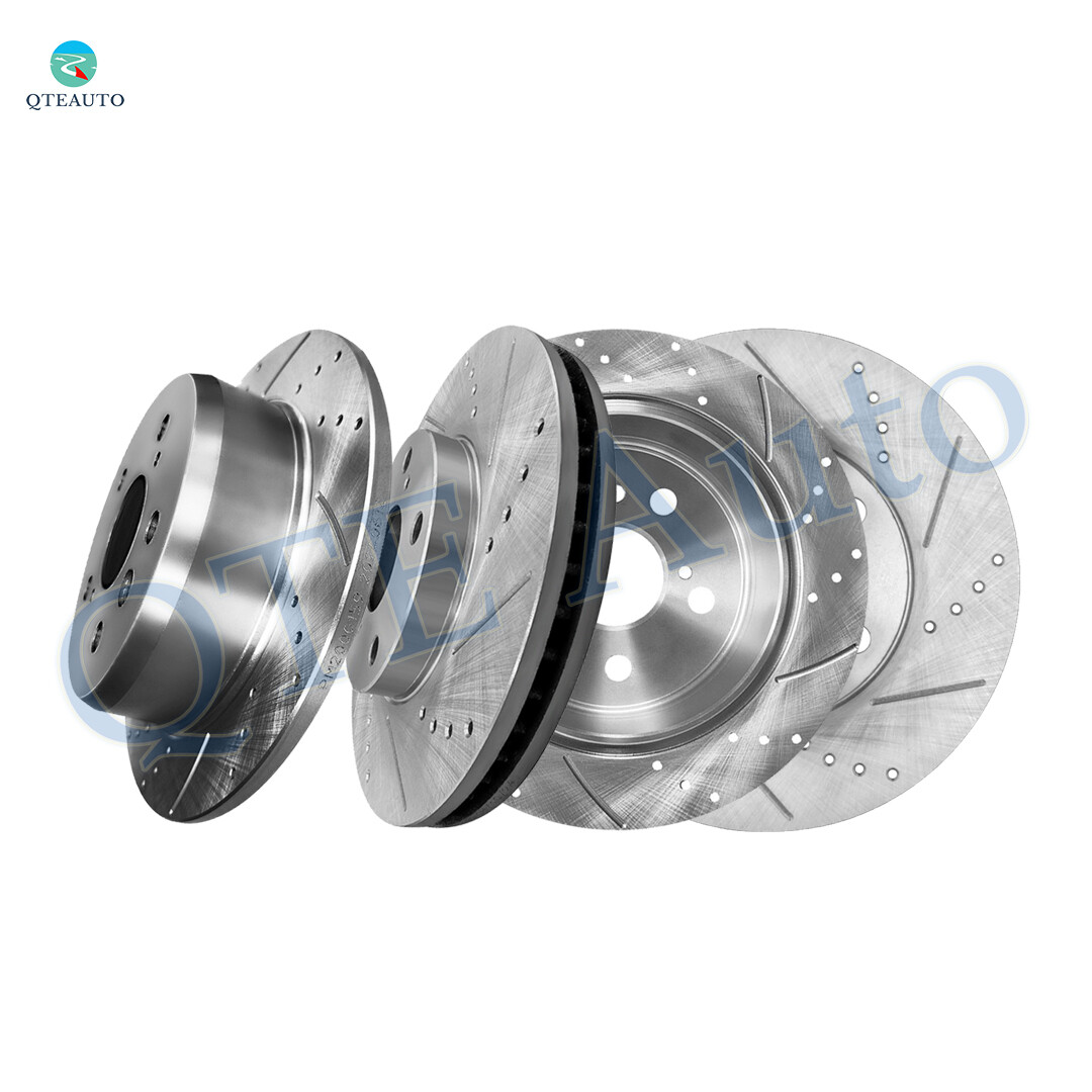 4 Front 275mm-Rear 269mm Drilled Slotted Brake Rotors For 2002-2006 Toyota Camry