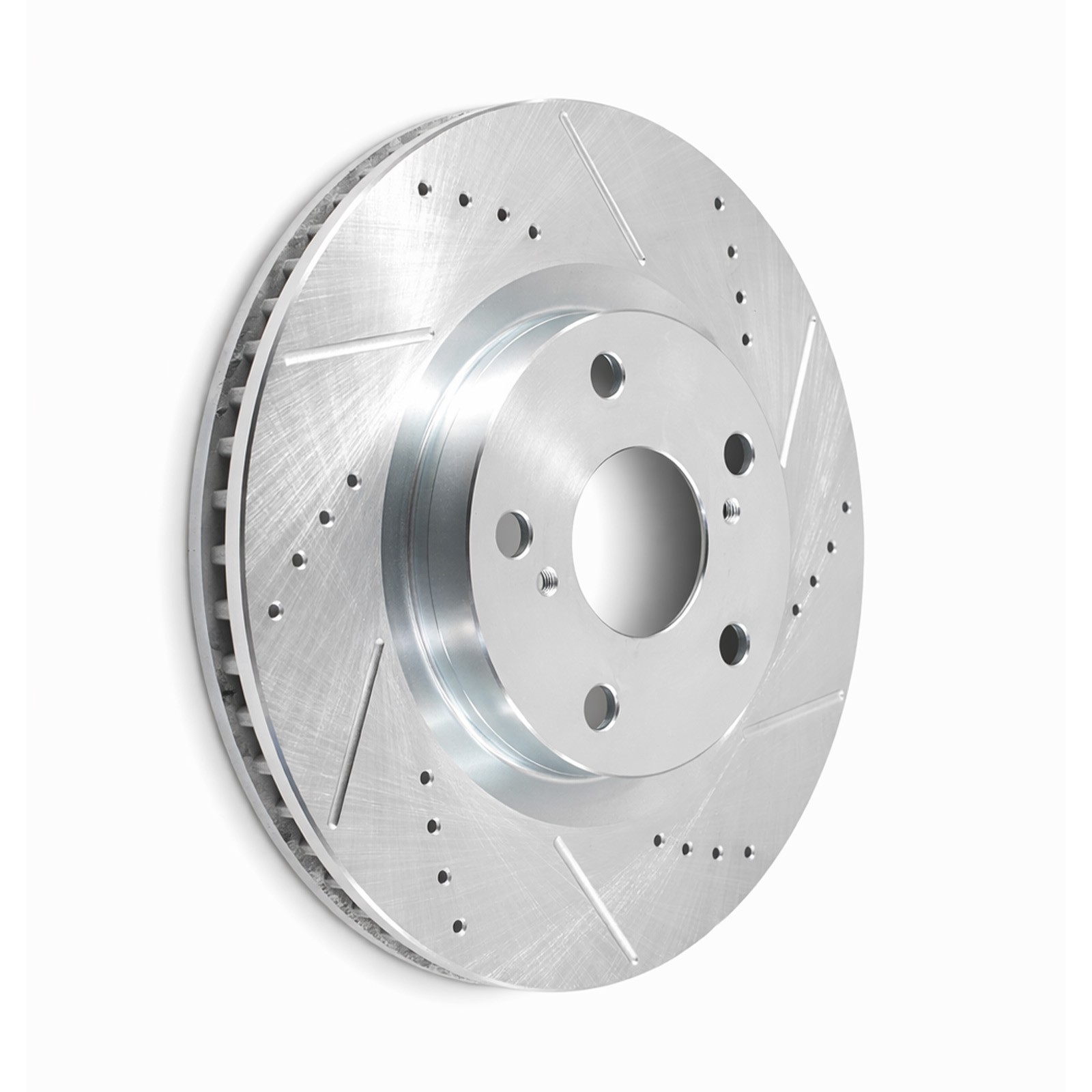 Front Slotted Brake Rotors & Pads Kit | Performance & Enhanced Cooling