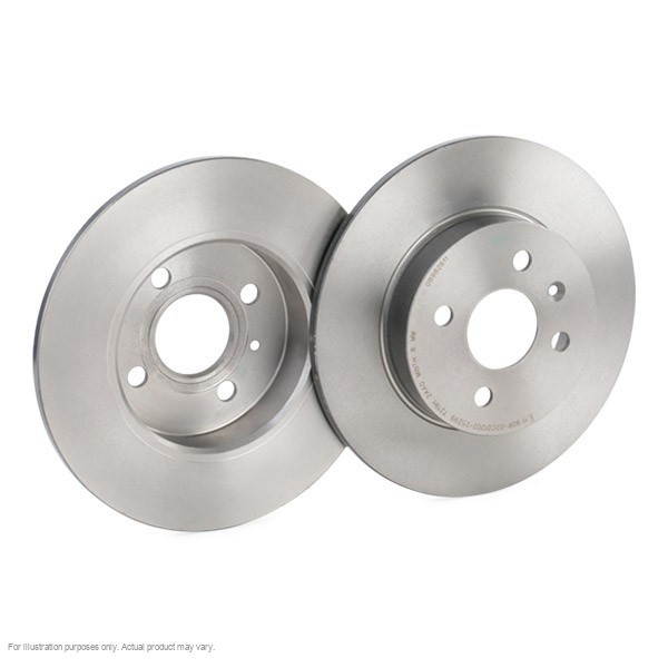 2x APEC Rear Brake Discs for VAUXHALL MERIVA A 2003-10 264mm Solid SDK6136