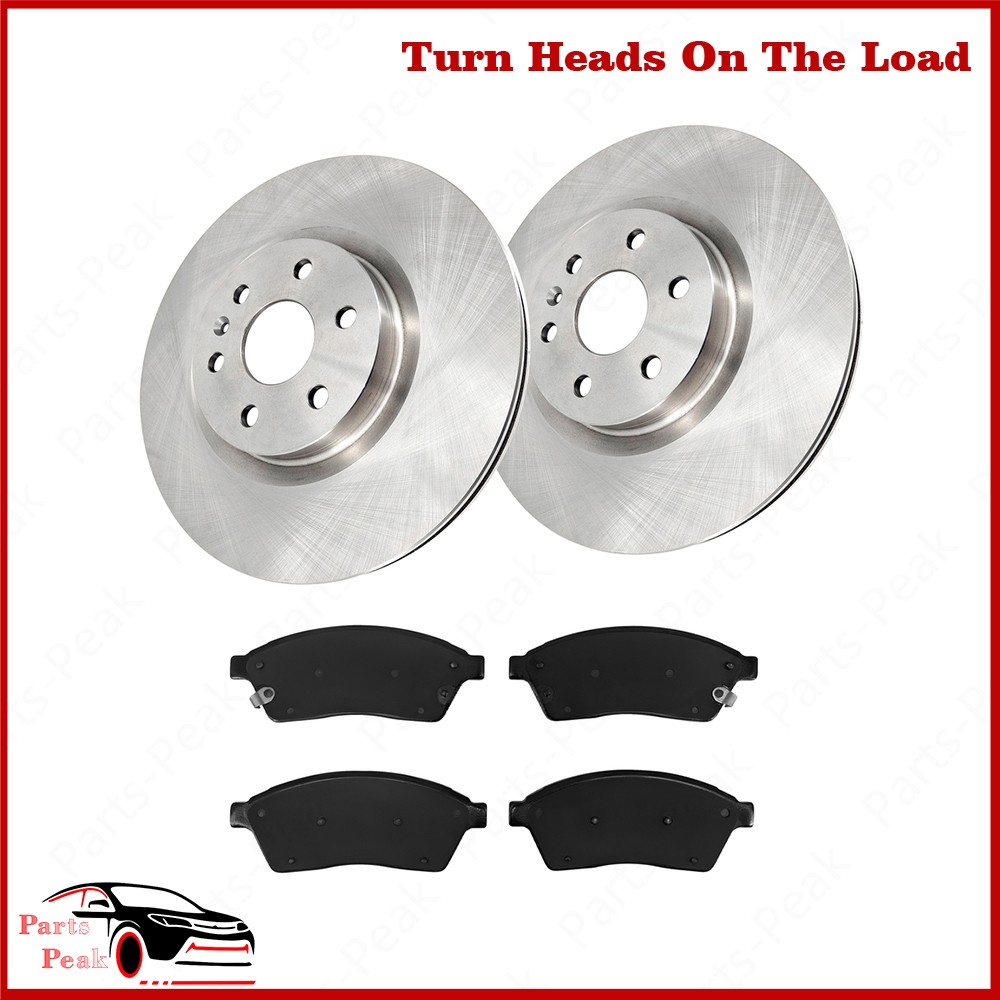 New Sliver Front Brake Rotor & Ceramic Pad For 2010-2016 Cadillac SRX SAAB 9-4X