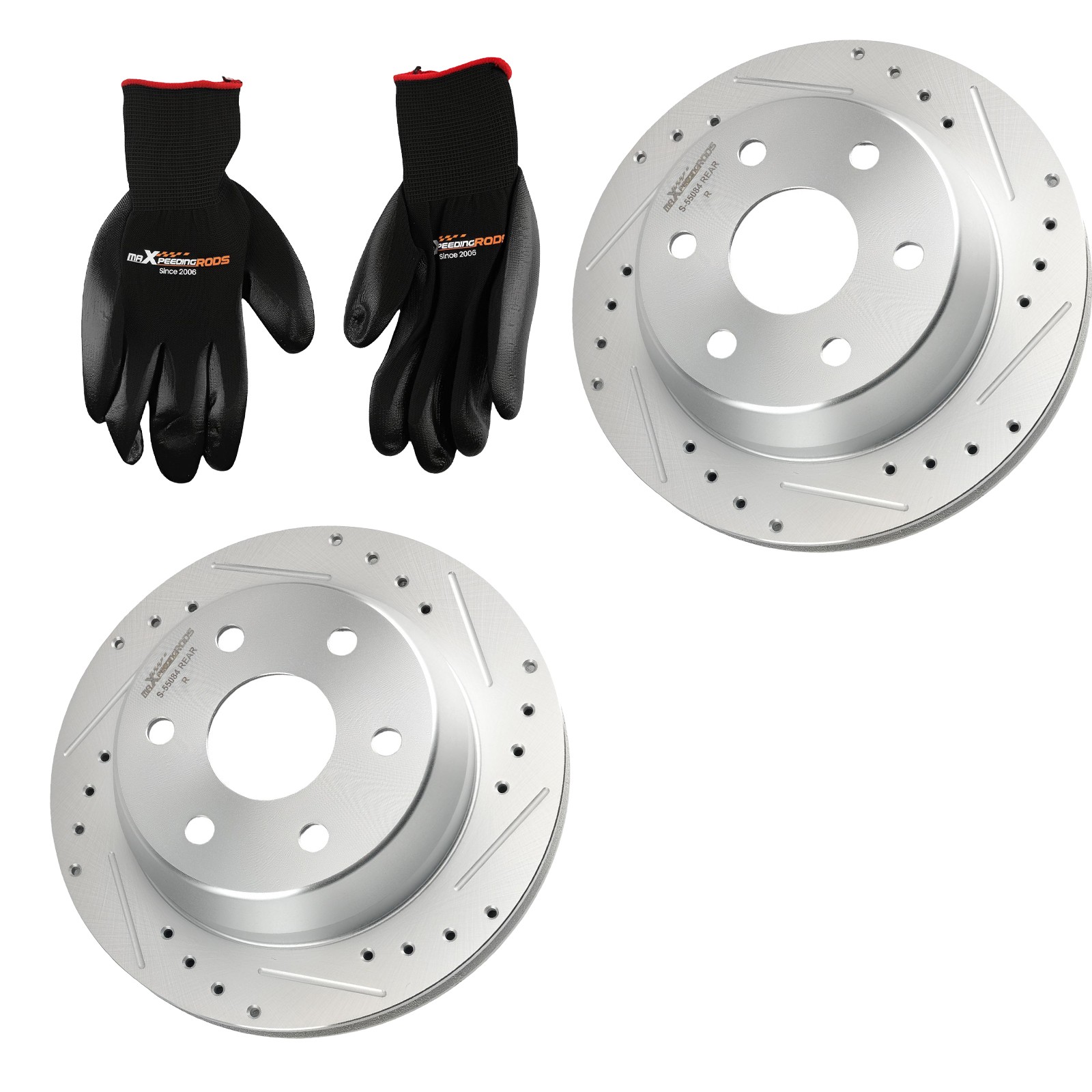 13in Rear L&R Brake Rotors Kit for Cadillac Escalade ESV 2003-2006 S-55084