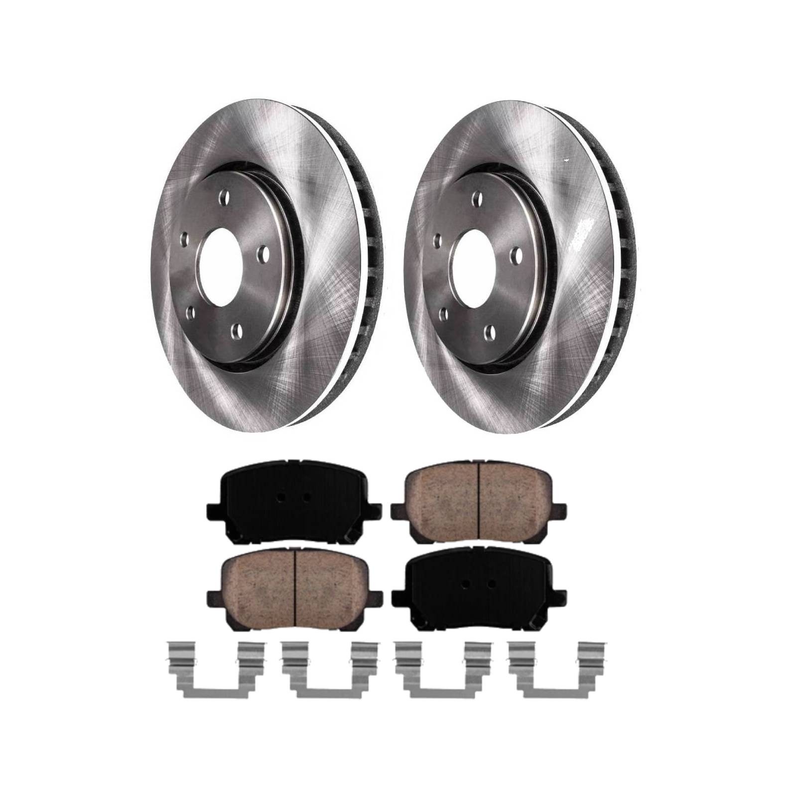 275mm Front Disc Rotors+ Brake Pads for 2003-2008 Toyota Matrix Pontiac Vibe