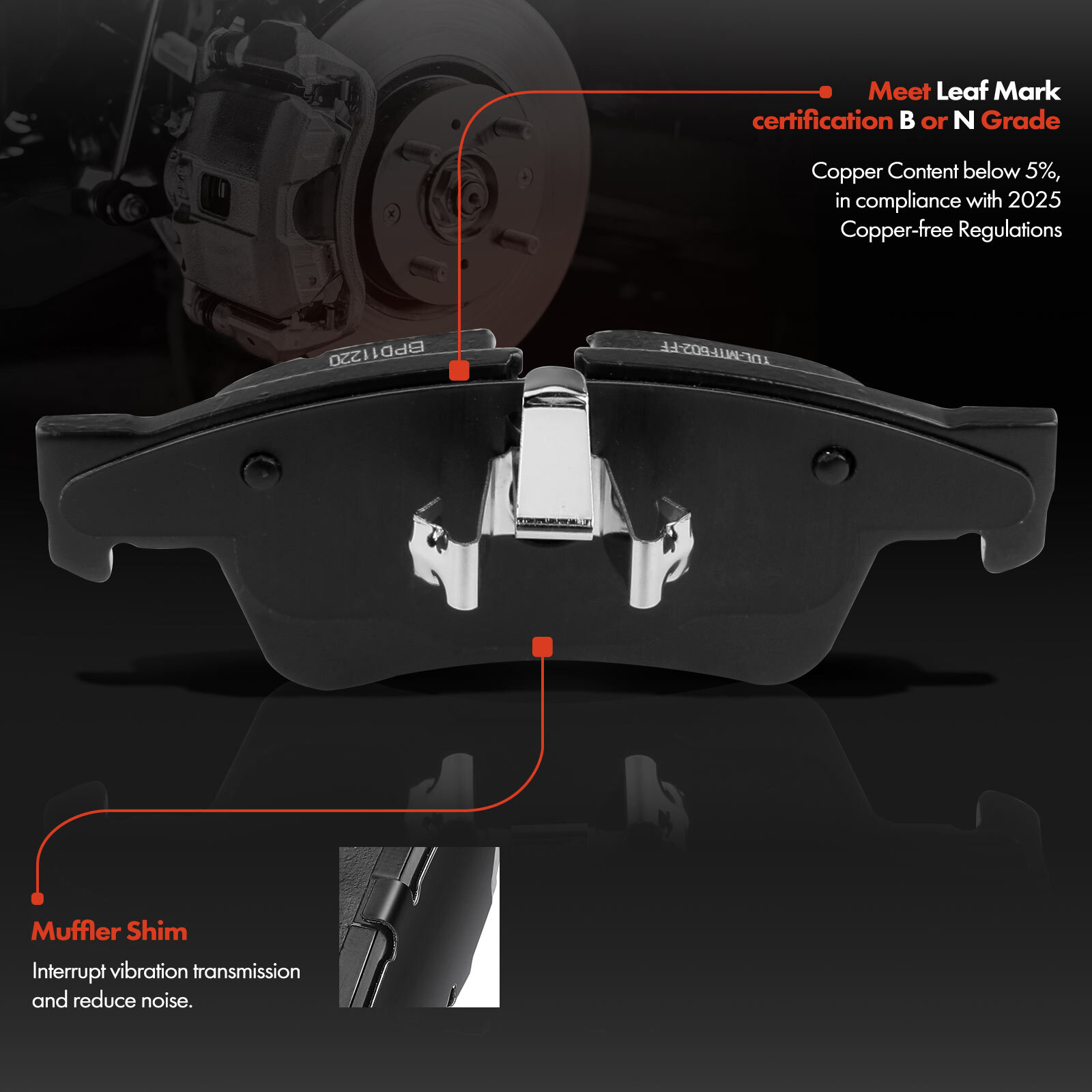 Disc Rotors &Ceramic Brake Pads for Mercedes-Benz W164 ML320 W251 R320 X164 Rear