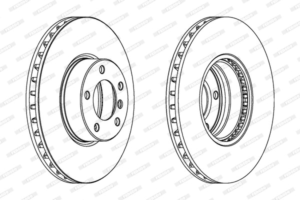 Ferodo DDF1202C-1 Brake Disc for Alpina, BMW