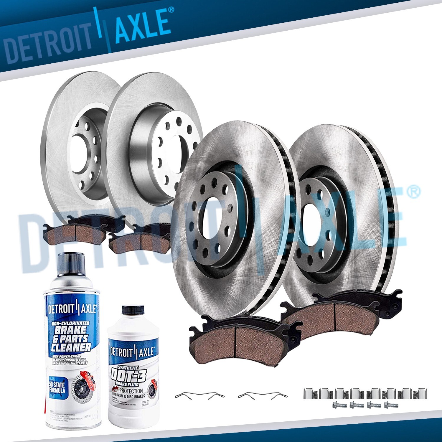 10pc Front Rear Brake Rotors and Ceramic Brake Pads Kit for 2011 – 2013 Audi A3